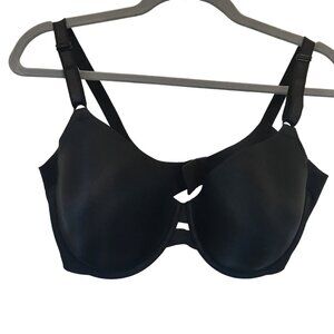 Warner's Women's Black Seamless Underwire‎ T-Shirt Bra Size 38D Comfort
